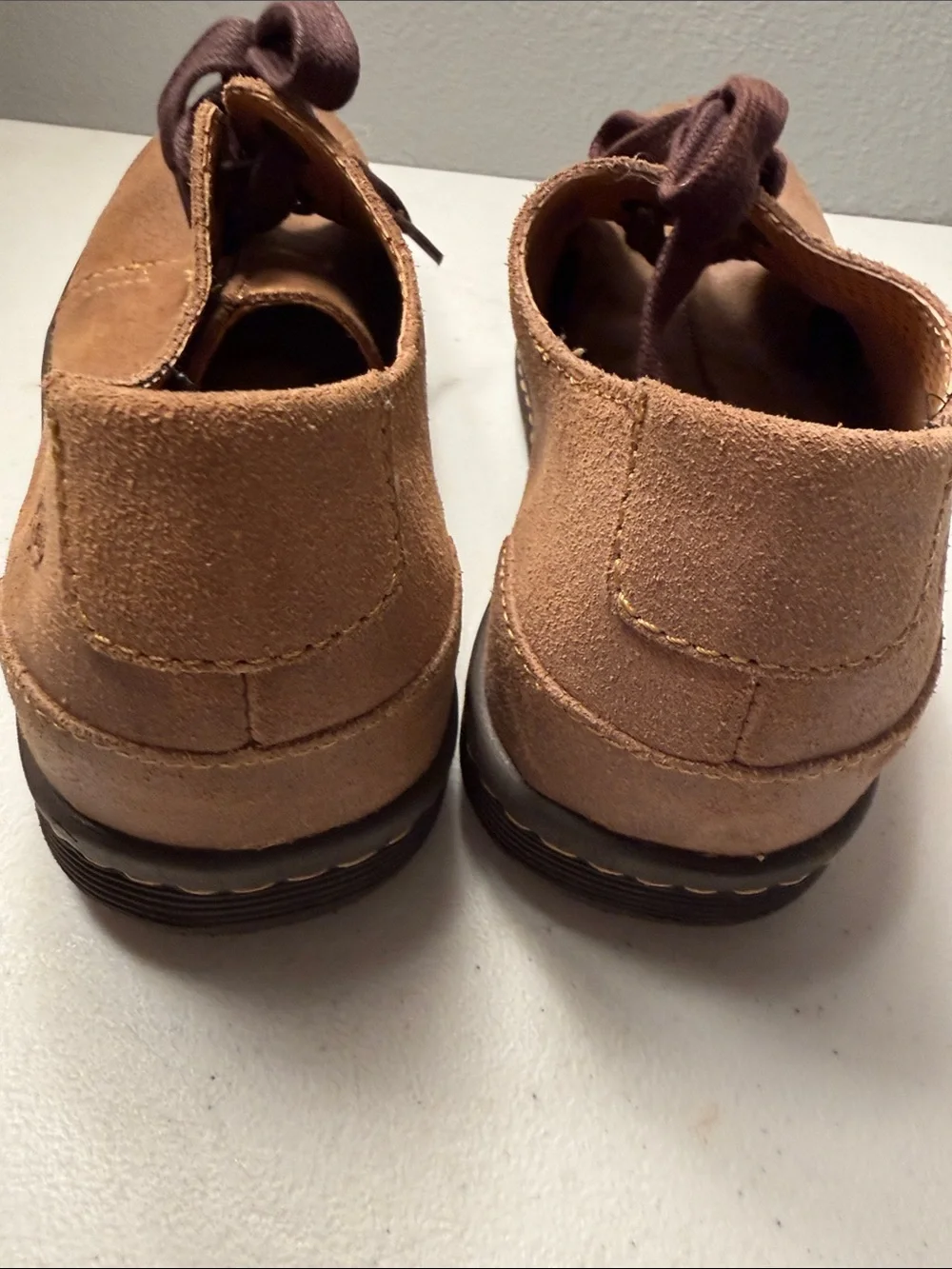 Born Brown Suede Chukka Boots with Dark Brown Laces